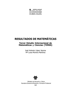 resultados de matemáticas - Ministerio de Educación, Cultura y