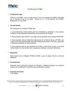 Certificación PYME - e -Regulations Costa Rica