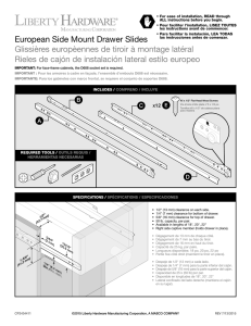 CP2434411 European Side Mount Drawer Slides