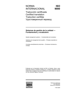 Norma ISO 9000:2005 - Congreso del Estado de Sonora