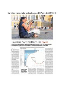 La crisis hace mella en las becas - El País
