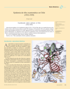 Epidemia de tifus exantemático en Chile (1932-1939)