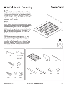 Atwood King Bed ML Assembly Instructions from Crate and Barrel