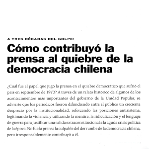 ¿ Cuál fue el papel que jugó la prensa en el quiebre democrático