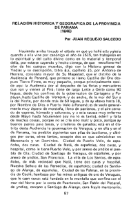 Relación Histórica y Geográfica de la Provincia Panamá
