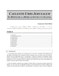 caelestis urbs jerusalem el himno de la dedicación de una iglesia