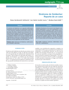 Síndrome de Goldenhar: Reporte de un caso