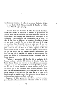 XBN HAZM DE CÓRDOBA: El collar de la paloma. Traducido del