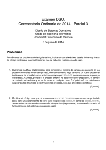 Examen DSO. Convocatoria Ordinaria de 2014