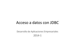 Acceso a datos con JDBC