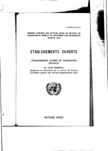 établissements ouverts - United Nations Office on Drugs and Crime