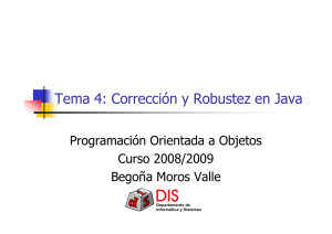Tema 4: Corrección y Robustez en Java
