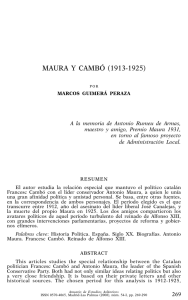 maura y cambó (1913-1925) - Anuario de Estudios Atlánticos