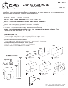 Canvas Playhouse Instructions