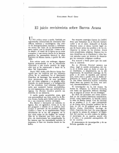 El juicio revisionista sobre Barros Arana