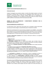 COMITÉ ETICO DE INVESTIGACION CLÍNICA (C.E.I.C.) Información