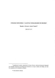 utilidad expandida y algunas modalidades de seguro