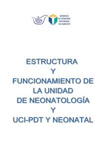 Estructura y funcionamiento de la Unidad de Neonatología y UCI