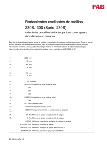 Rodamientos oscilantes de rodillos 230S.1300 (Serie 230S)
