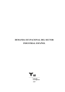 demanda ocupacional del sector industrial espa&ntilde;ol