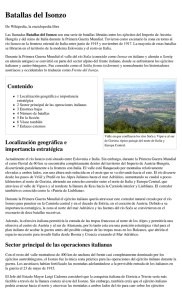 Batallas del Isonzo - Wikipedia, la enciclopedia libre