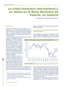 La crisis financiera internacional y su efecto en la Bolsa Mexicana