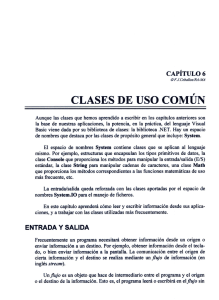 CLASES DE uso COMÚN