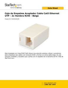 Caja de Empalme Acoplador Cable Cat5 Ethernet UTP