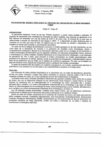 Page 1 x IX CONGRESO GEOLOGICO CHILENO «Ñ2 %, 31 Julio