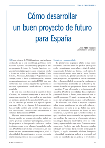 Cómo desarrollar un buen proyecto de futuro para España