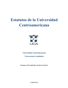 Estatutos de la Universidad Centroamericana