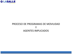 proceso programa movilidad - La Salle Centro Universitario
