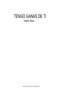 Tengo Ganas De Ti - Completo En Español- Utopiadepapel