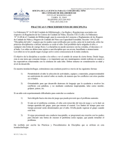 (Spanish Translation of: Discipline Practices and Procedures)