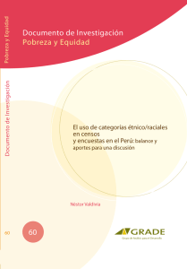 El uso de categorías étnico/raciales en censos y encuestas en el Perú
