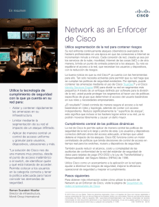 Network as an Enforcer de Cisco