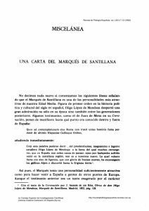 Una carta del Marqués de Santillana