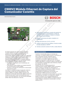 C900V2 Módulo Ethernet de Captura del Comunicador Conettix