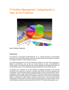 IT Portfolio Management: Categorización y Valor de los Proyectos
