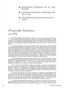 Prosperidad Económica en 1956 - revista de comercio exterior