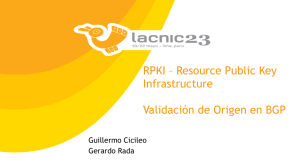 RPKI – Resource Public Key Infrastructure Validación de Origen en