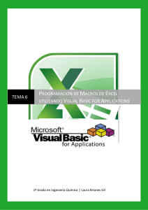 TEMA 6 Programación de Macros de Excel utilizando VBA