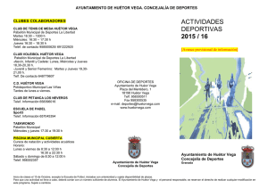 actividades deportivas 2015 / 16