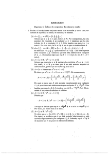 Problemas. Números reales. Calculo 1