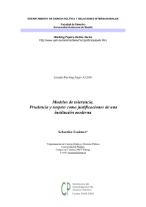 modelos de tolerancia - Universidad Autónoma de Madrid