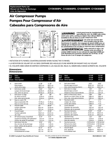 Air Compressor Pumps Pompes Pour Compresseur d`Air Cabezales