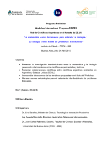 programa Preliminar - Ministerio de Ciencia, Tecnología e