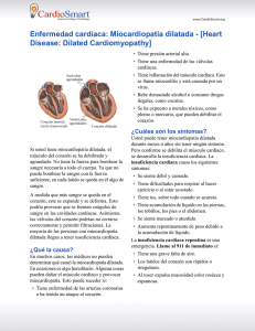 Enfermedad cardíaca: Miocardiopatía dilatada