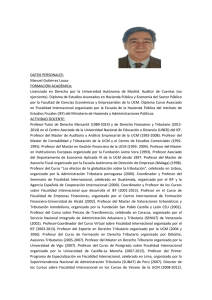 Prof. D. Manuel Gutiérrez Lousa - Universidad Complutense de