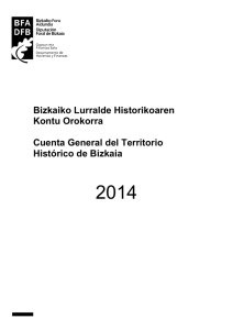 Cuenta General del Territorio Histórico de Bizkaia 2014